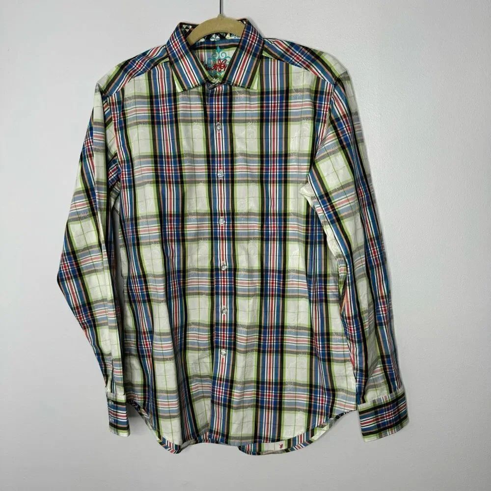 Robert Graham plaid button-down shirt size small